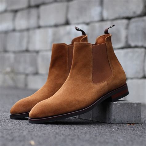 light brown suede chelsea boots