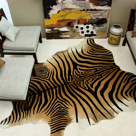 Light Brown Zebra Rug