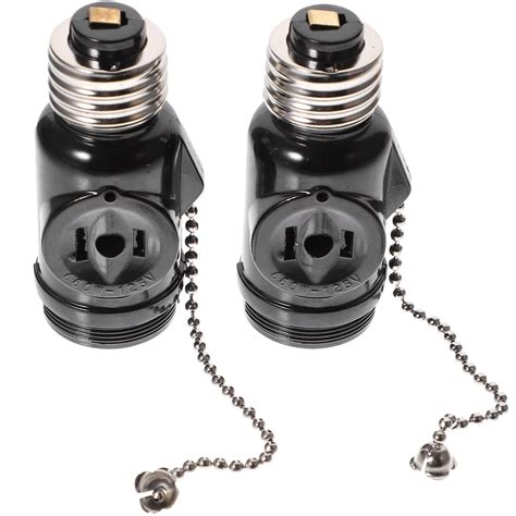 Light Bulb Socket Adapter With Pull Chain