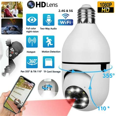 Light Bulb With Video Camera
