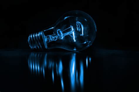 light bulbs blue desktop wallpaper