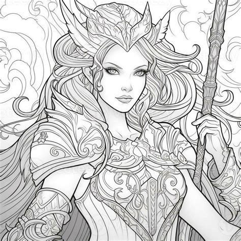 Light Fantasy Coloring Pages