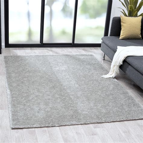 Light Gray Plush Rug