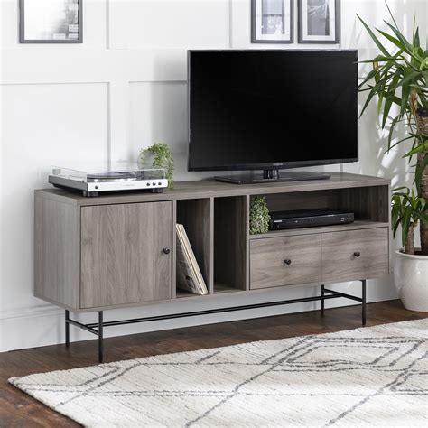 light gray tv stand