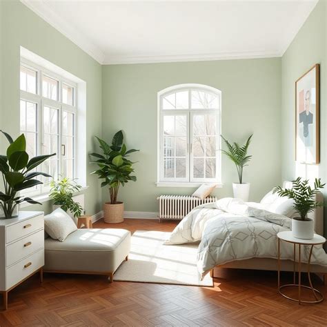 Light Green Bedroom Different Shades and Tones