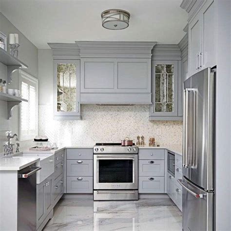 light grey cabinets kitchen