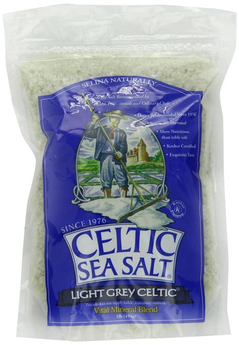light grey celtic coarse sea salt 1 lb. bag