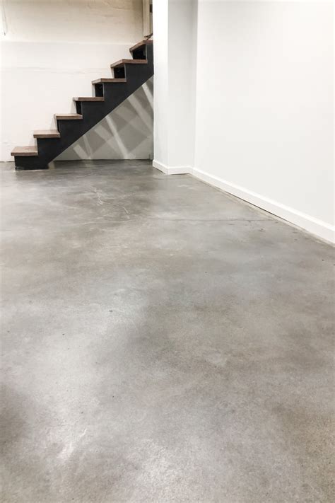 light grey interior concrete floor