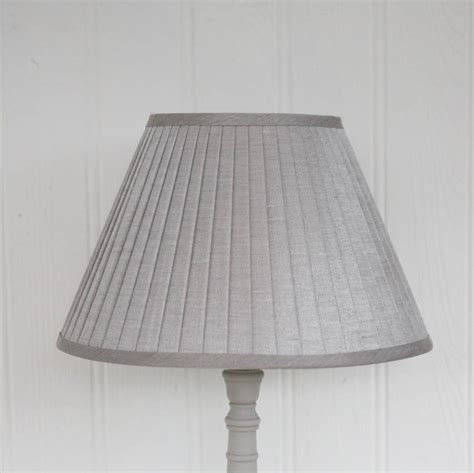 Light Grey Pleated Lamp Shade