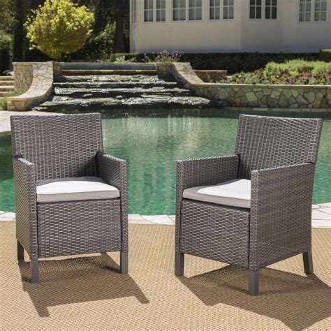 Light Grey Wicker Chairs