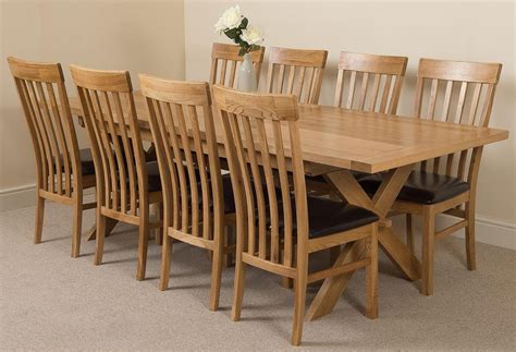 light oak extending dining table