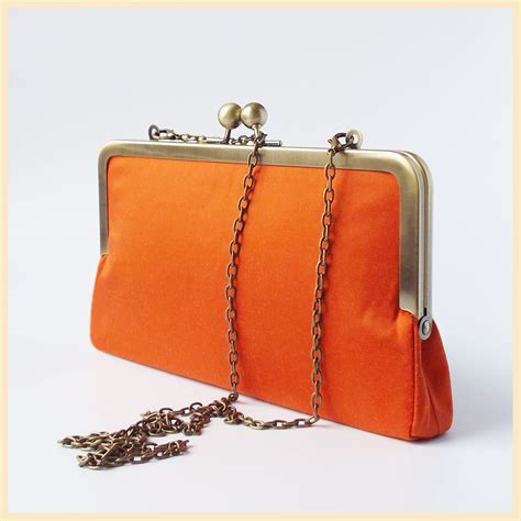 Light Orange Clutch Bag