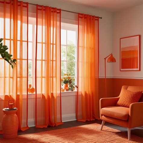 Light Orange Curtains