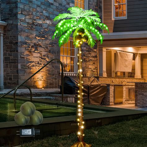 Light Palm Tree Yard Decoration