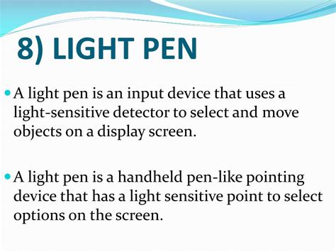 Light Pen Definition In A Computer