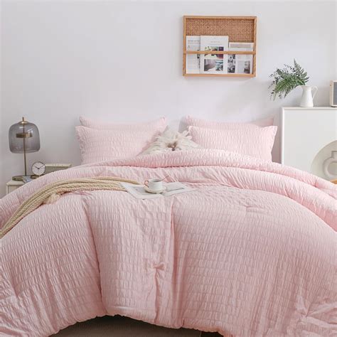 Light Pink Comforter Sets Full