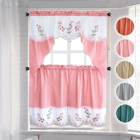 Light Pink Kitchen Curtains