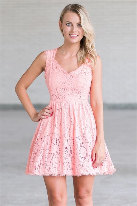 elyricsy.biz:light pink lace a line dress