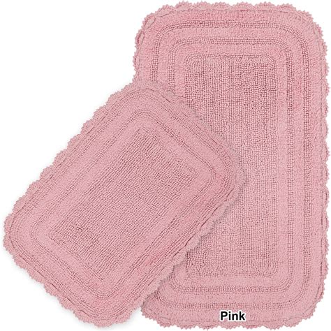 light pink reversible bath mat