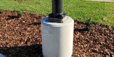 light pole base concrete