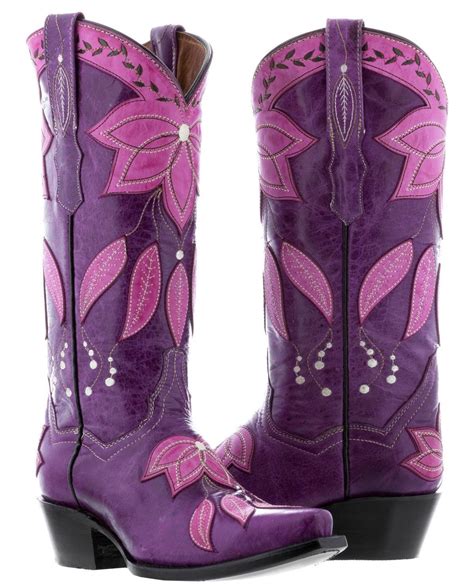 light purple cowboy boots