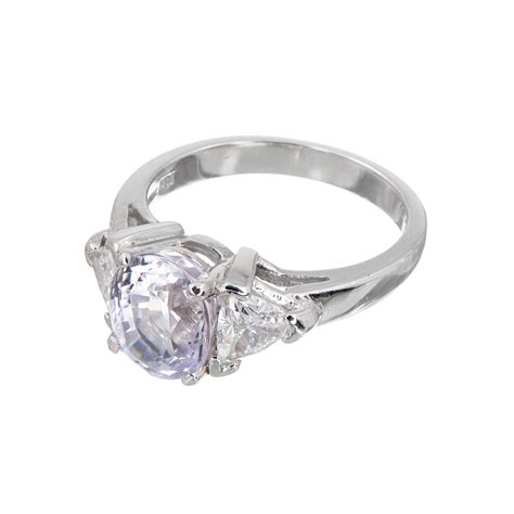 light purple diamond engagement rings