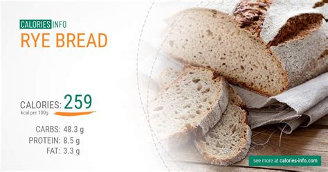 Light Rye Bread Calories