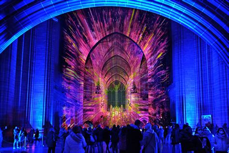 light show anglican cathedral
