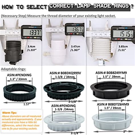 Light Socket Ring Sizes