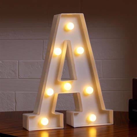 Light Up Letter Initial