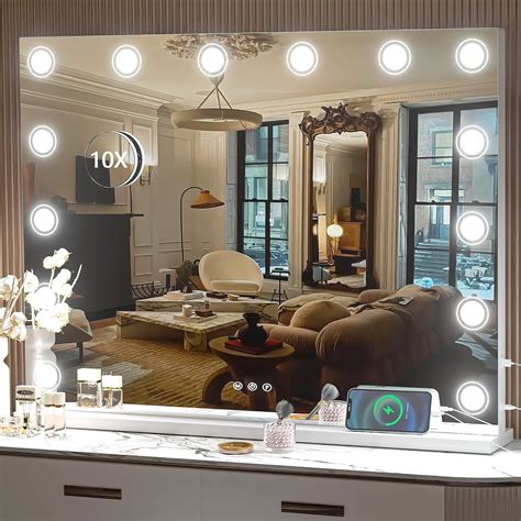 Light Up Mirror With Different Light Settings