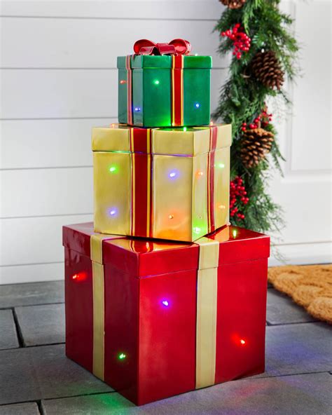 light up presents for outdoors