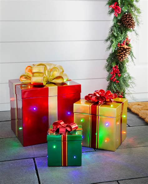 light up presents for outdoors
