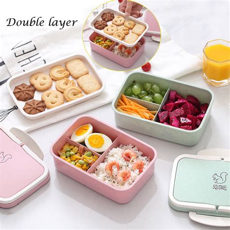 Microwave Safe Lunch Box /Meal Box / Wheat Straw Lunch Box / Light