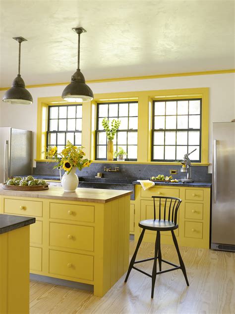 Light Yellow Paint Kitchen