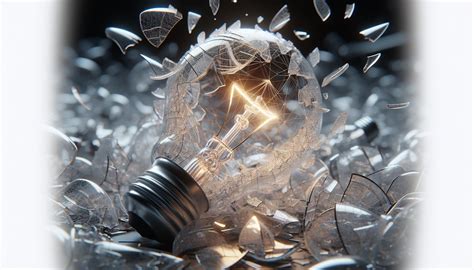 Light Bulb Exploding Emitting Sparks Stock Photo Image of edison, causing 241813790