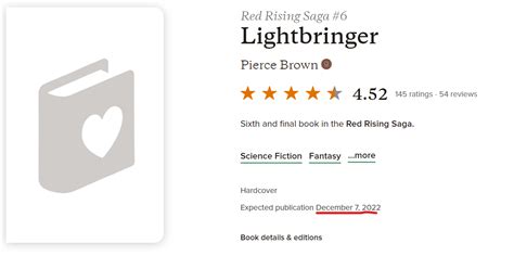 Lightbringer Final Book