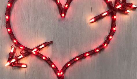 Lighted Valentine Heart Window Decorations Northlight 14 25 In Red 's Day