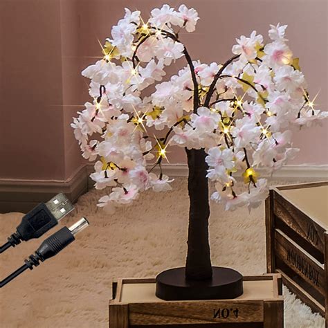Lighted Bonsai Cherry Blossom Tree