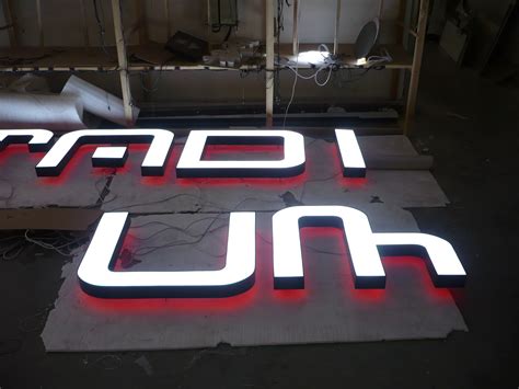 lighted channel letters metal letters