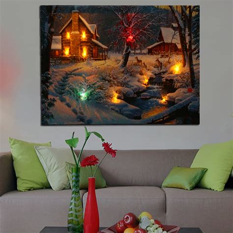wasabed.com:lighted christmas canvas prints