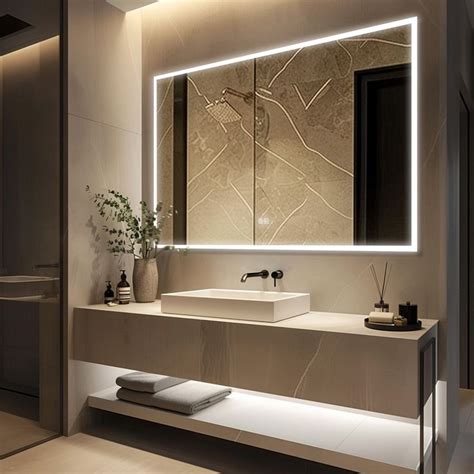 Lighted Edge Bathroom Mirror