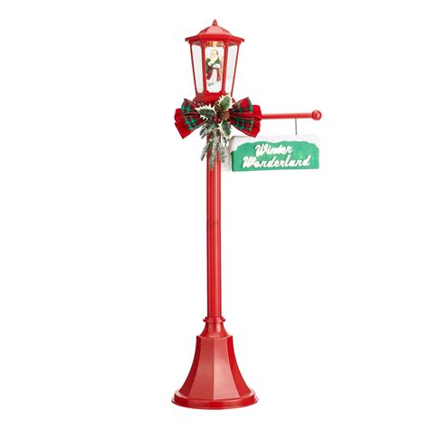 tech.accessnews.info:lighted lamp post outdoor christmas decoration