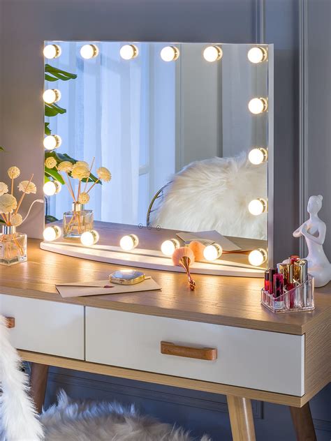 Lighted Mirror Vanity Bedroom