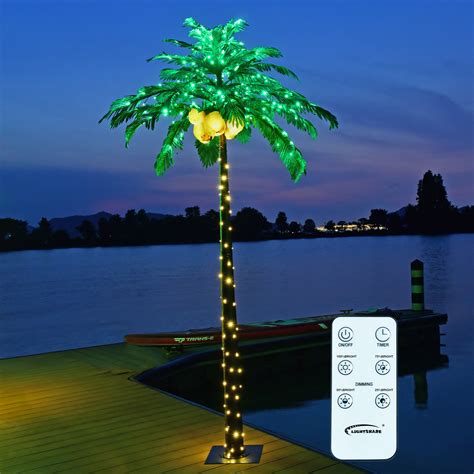 Lighted Plastic Palm Tree