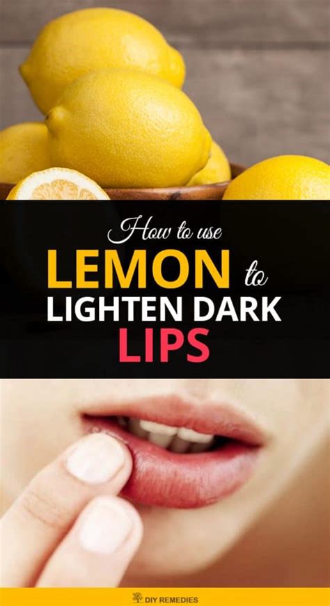 Lighten Lips With Lemon