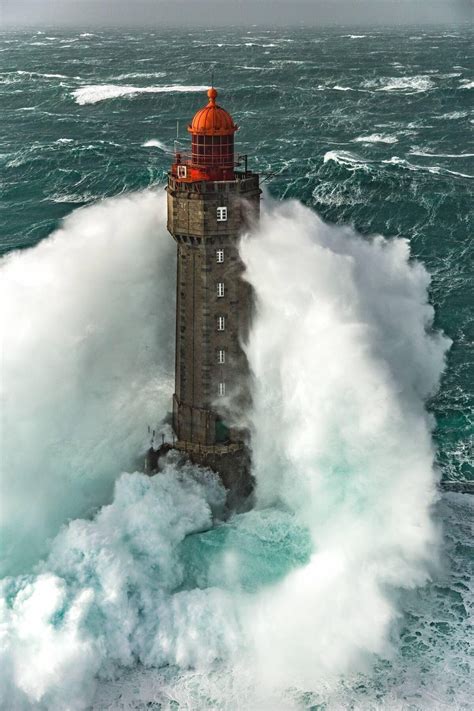 lighthouse off coast of france