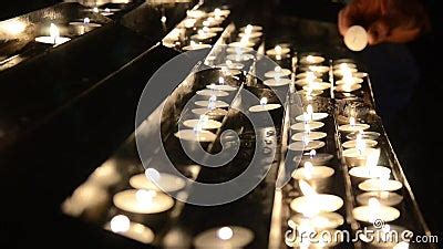 Lighting Candles At Midnight