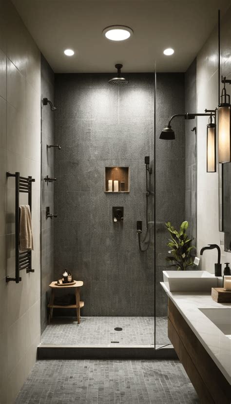 Lighting Shower Glass