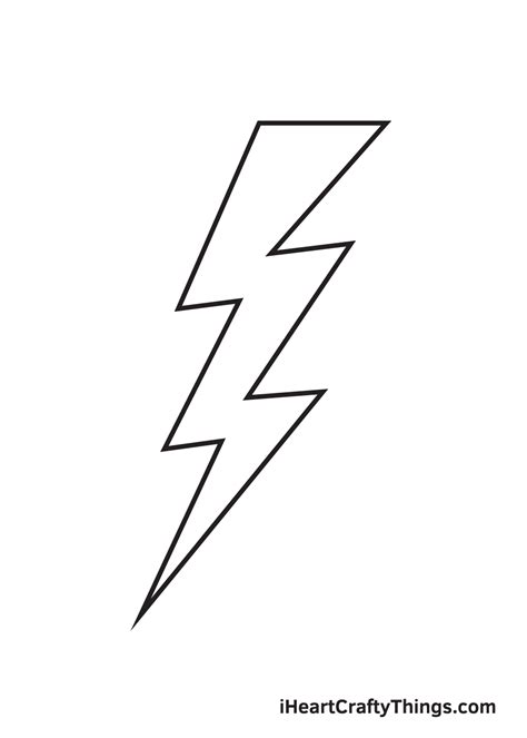 Lightning Bolt Drawing Simple